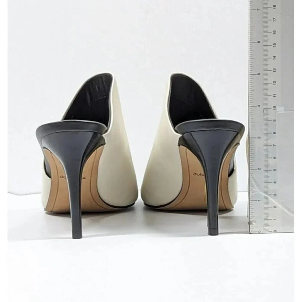 Dolce Vita Women's Camala White Leather High-Heel Mules Size 9 (MSRP $150) - Picture 8 of 10